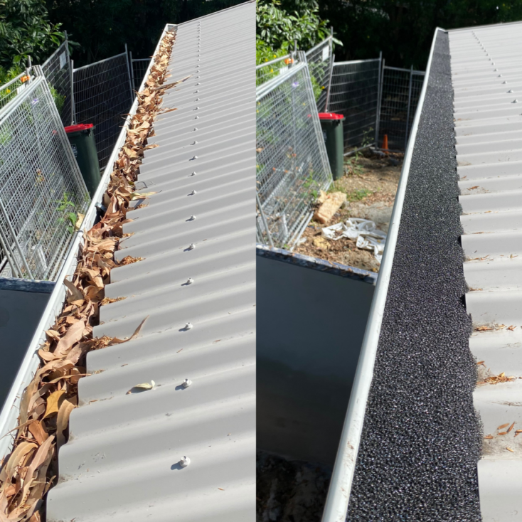 Gutter Guard Before and After